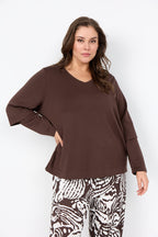 Sabina 94 Sweatshirt Hot Fudge | Smilebutiken - Wasabiconcept
