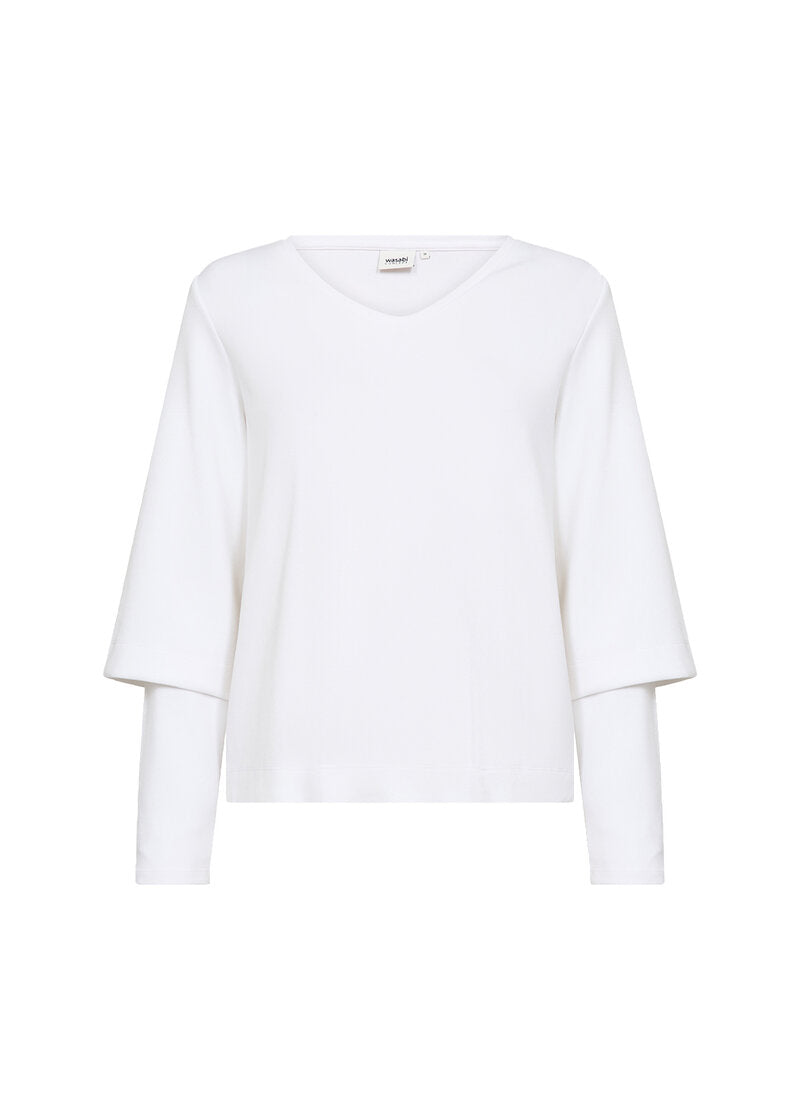 Sabina 94 Sweatshirt White | Smilebutiken - Wasabiconcept
