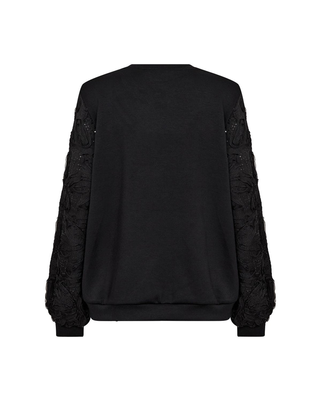 Sabina 126 Tröja Paljettärmar Dam Svart Black | Smilebutiken - Wasabiconcept