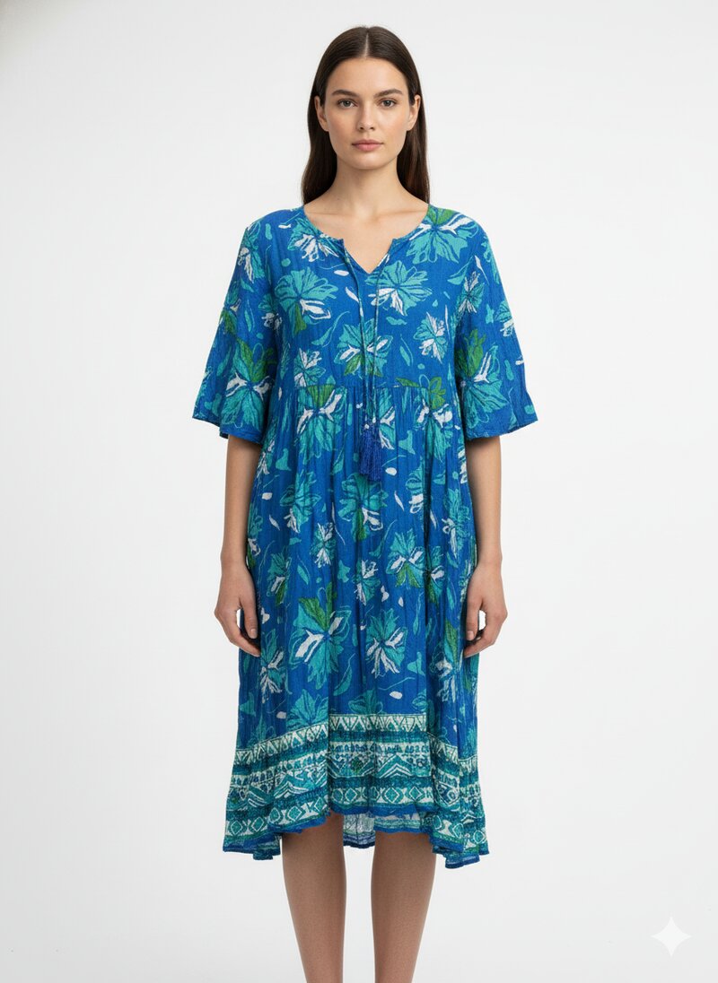 Samara Dress 3 Style 5 Women Watercolor Sea | Smilebutiken - One Summer