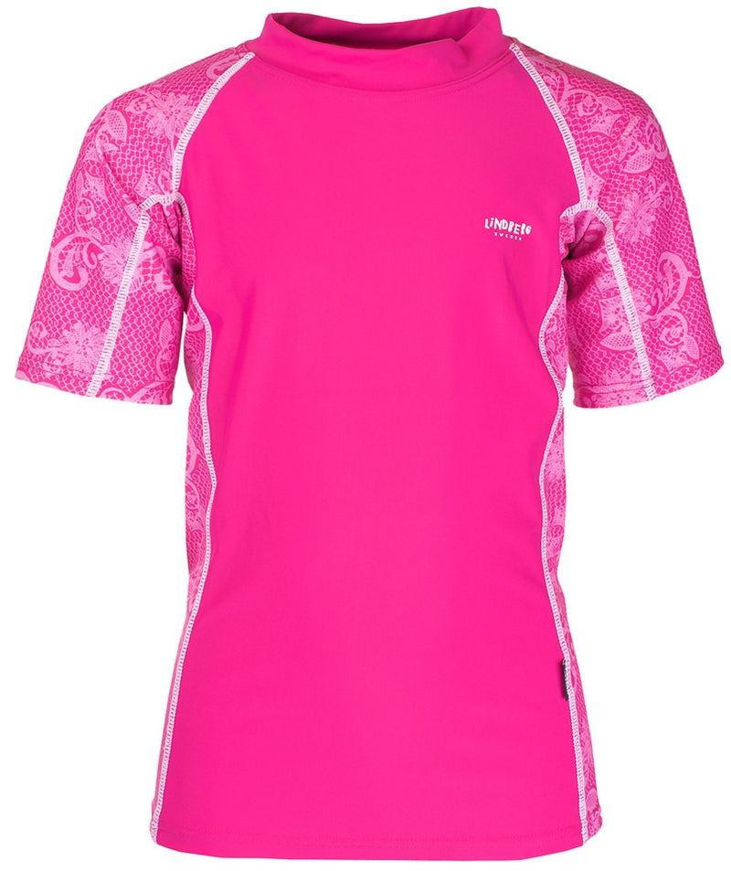 Samos T-shirt Sun Protection Kids Cerise Lindberg