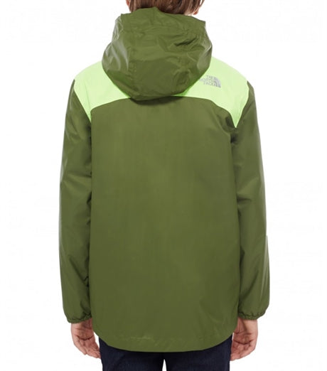 Elden Boys Rain Triclimate Jacket Scallion Green Skaljacka Barn The North Face