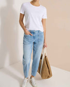 Scarlett Barrel Jeans Dam Light Blue Used Wash | Smilebutiken - Cecil