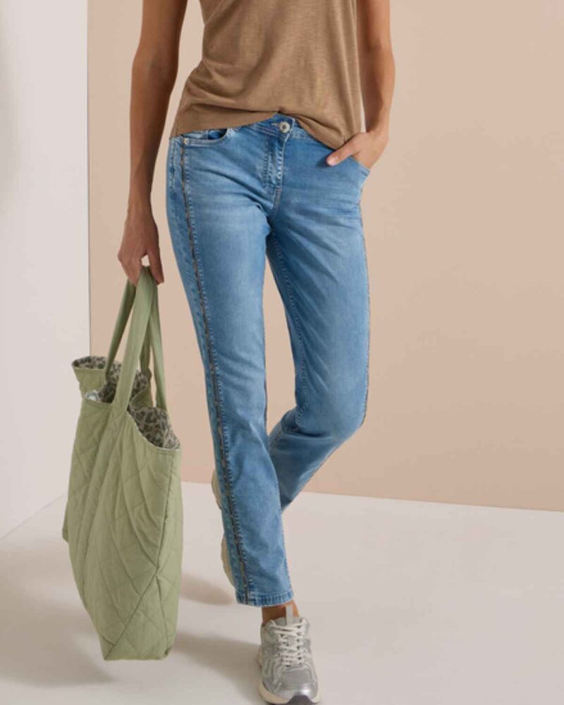 Scarlett Straight Jeans Dam Authentic Used Wash | Smilebutiken - Cecil