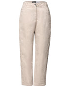 Scarlett Barrel Byxa Washed Velvet Dam Cashmere Beige | Smilebutiken - Cecil