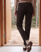 Scarlett Barrel Byxa Washed Velvet Dam Truffle Brown | Smilebutiken - Cecil