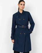 Sevin 2 Trenchcoat Dam Navy | Smilebutiken - Soyaconcept