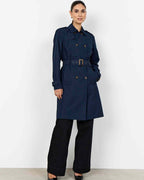 Sevin 2 Trenchcoat Dam Navy | Smilebutiken - Soyaconcept