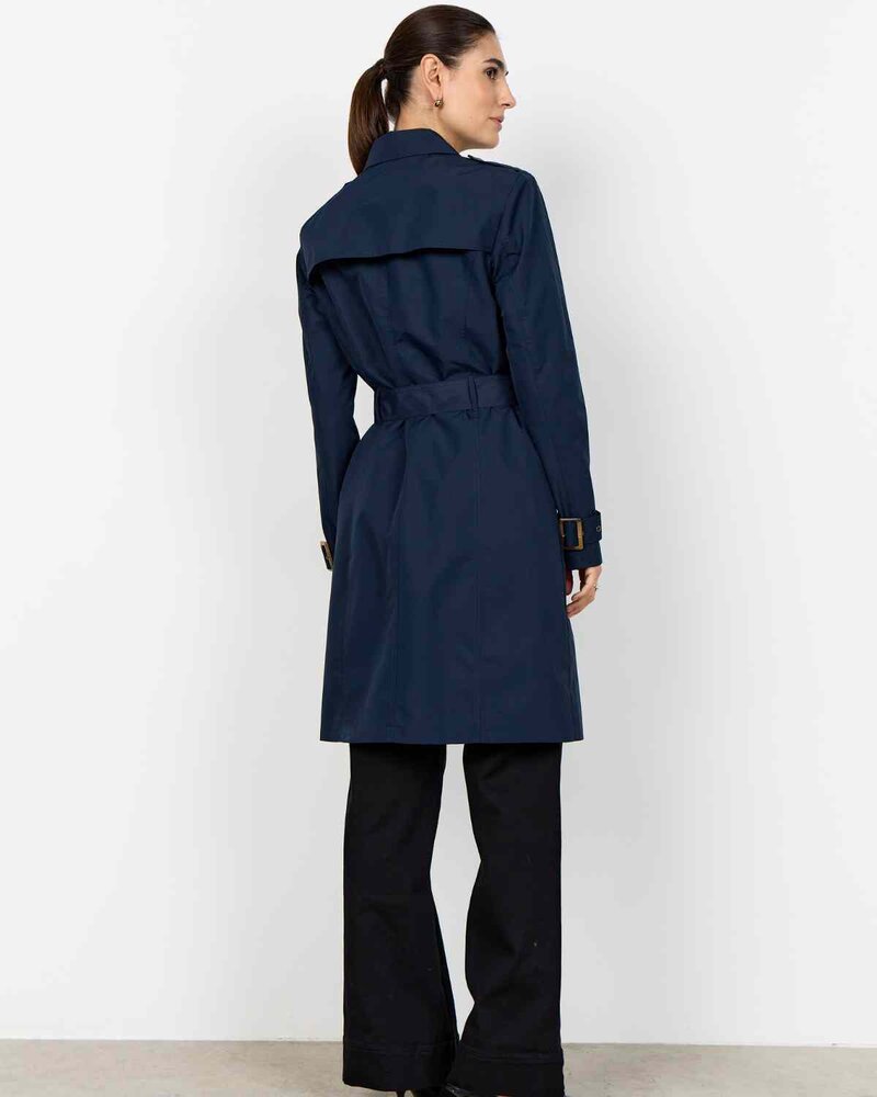 Sevin 2 Trenchcoat Dam Navy | Smilebutiken - Soyaconcept