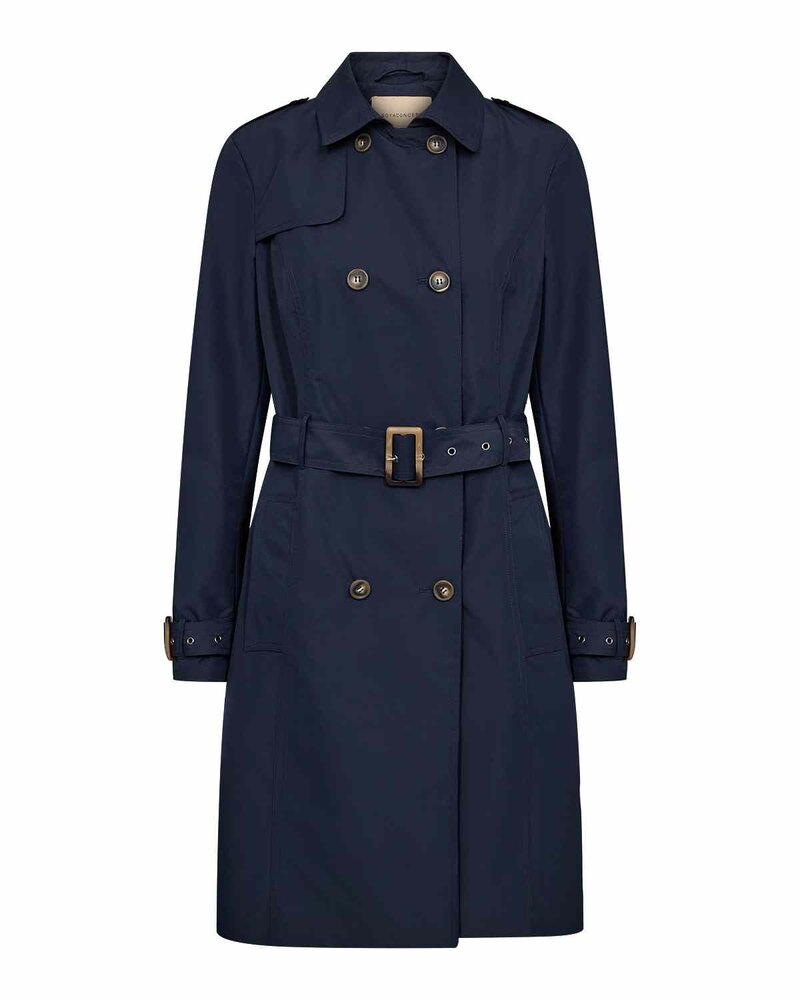 Sevin 2 Trenchcoat Dam Navy | Smilebutiken - Soyaconcept
