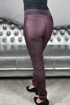 Shantal PA Cooper Hög Midja Dam Fig Skinnimitation - Freequent