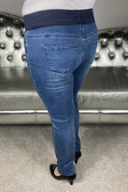 Shantal PA Denim High Waist Women Mid Blue - Freequent