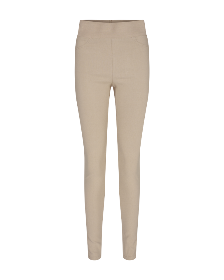 Shantal PA Power Trousers High Waist Women Silver Mink - Freequent