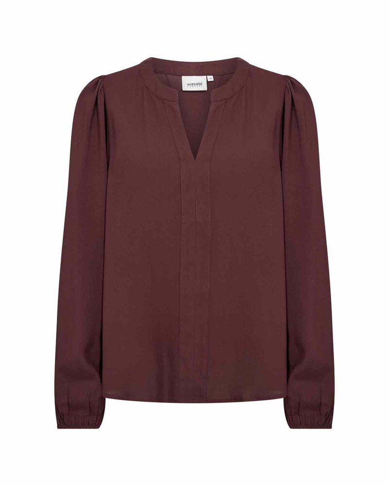 Sia 48 Blouse Women Chocolate Plum | Smilebutiken - Wasabiconcept
