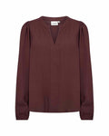 Sia 48 Blus Dam Chocolate Plum | Smilebutiken - Wasabiconcept