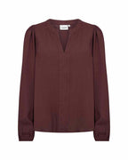 Sia 48 Blouse Women Chocolate Plum | Smilebutiken - Wasabiconcept