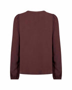 Sia 48 Blouse Women Chocolate Plum | Smilebutiken - Wasabiconcept