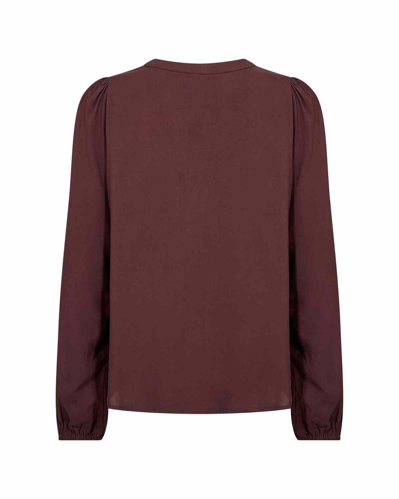 Sia 48 Blus Dam Chocolate Plum | Smilebutiken - Wasabiconcept