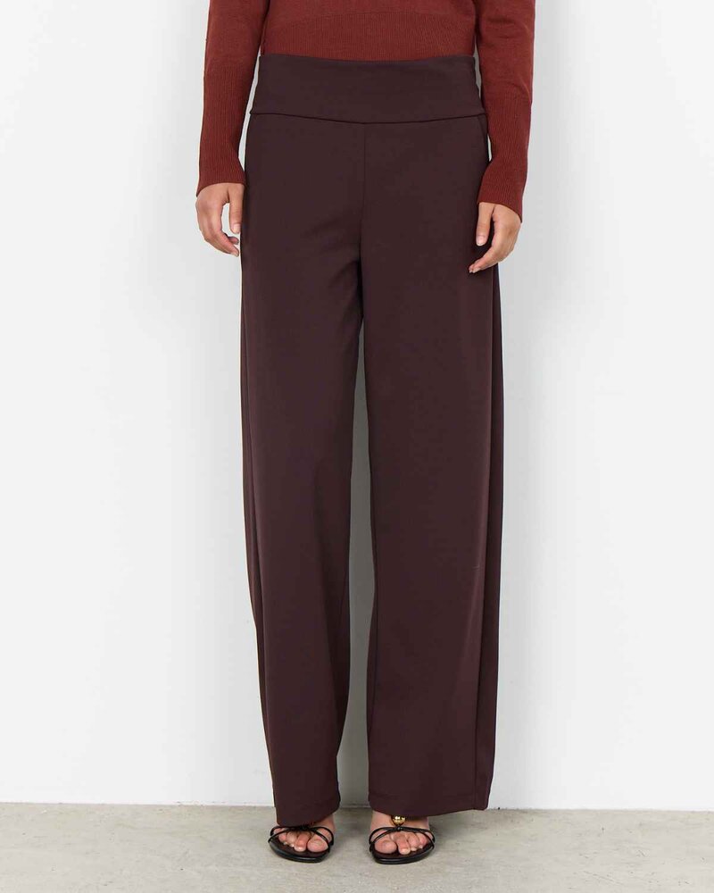 Siham 48 Trousers Women Brown Chocolate Plum | Smilebutiken - Soyaconcept