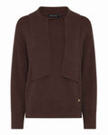 Sloane Pullover Med Halsknyt Dam Brown | Smilebutiken - Micha
