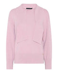 Sloane Pullover Med Halsknyt Dam Misty Rose | Smilebutiken - Micha