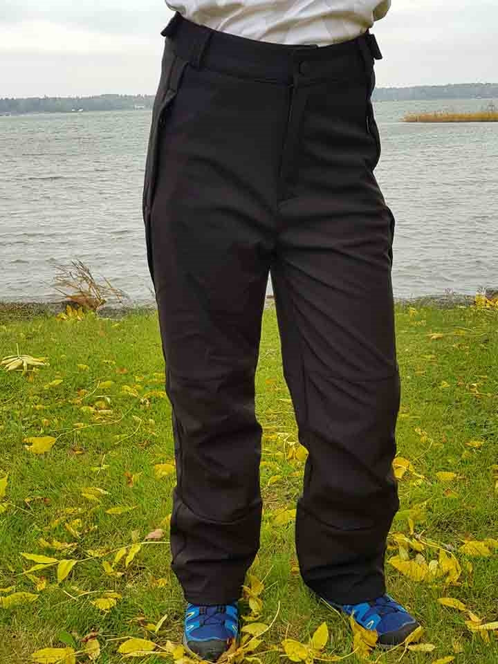 Supreme Softshell Trousers Black Kids Junior - Slaskis