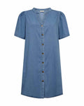 Solda Denim Dress Women Light Blue Denim | Smilebutiken - Freequent