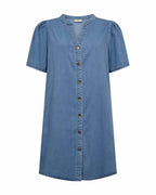 Solda Denim Dress Women Light Blue Denim | Smilebutiken - Freequent