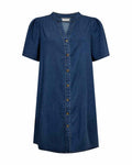 Solder Denim Dress Women Medium Blue Denim | Smilebutiken - Freequent