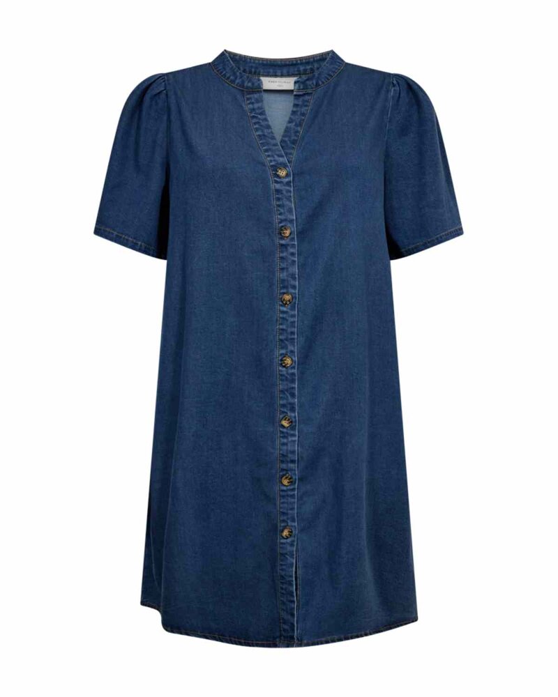 Solder Denim Dress Women Medium Blue Denim | Smilebutiken - Freequent