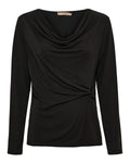 Soletta Draperad Topp Dam Svart Black | Smilebutiken - Marta du Château