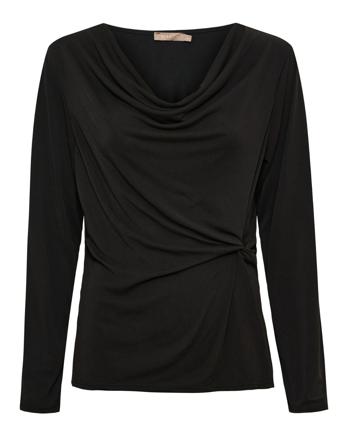 Soletta Draperad Topp Dam Svart Black | Smilebutiken - Marta du Château