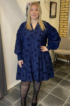 Ebba Klänning Dam Dark Navy Soulmate