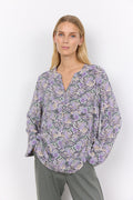 Adine Blouse Women Lilac Breeze Combi Soyaconcept