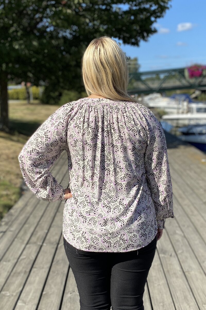 Agnes Blouse Women Lilac Breeze Combi Soyaconcept