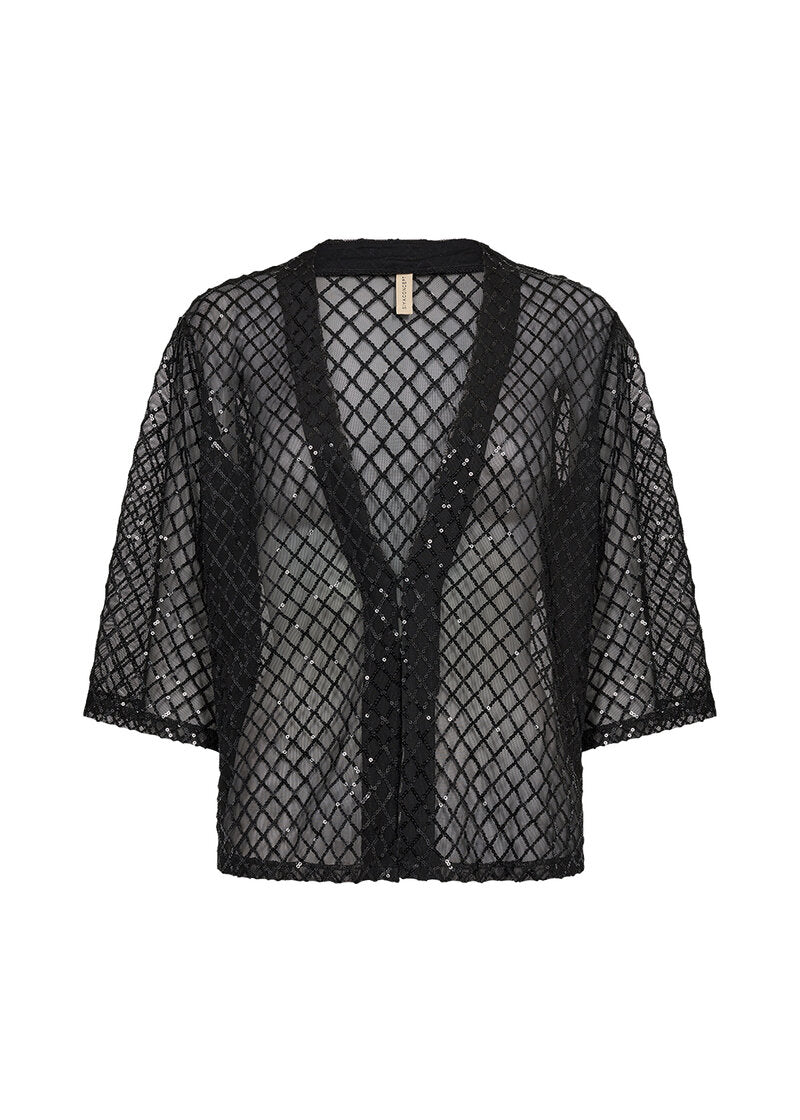 Asima 2 Cardigan Dam Black Soyaconcept