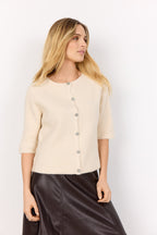 Avalon 2 Cardigan Ladies Cream Melange Soyaconcept