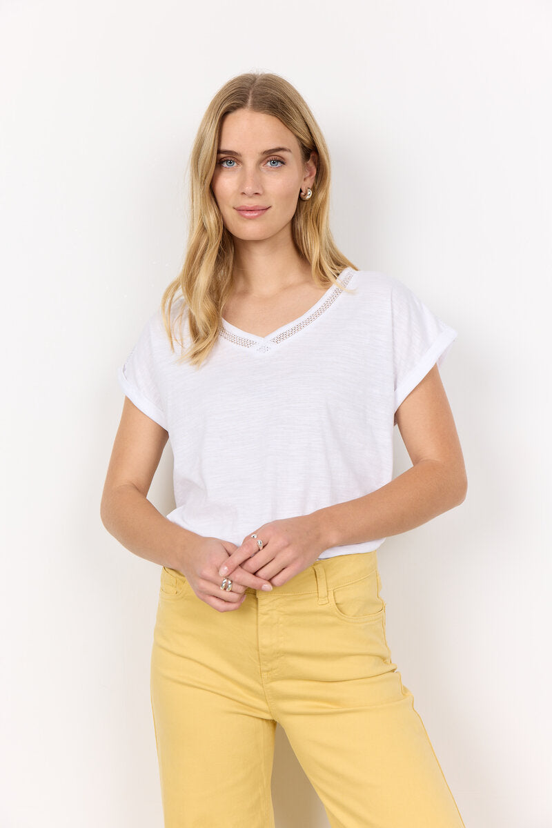 Babette 57 T-shirt Dam White Soyaconcept