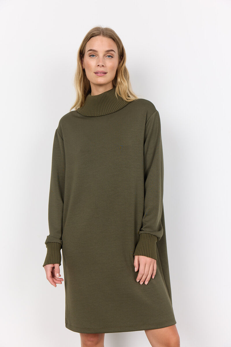 Banu 206 Klänning Dam Dark Olive Soyaconcept