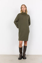 Banu 206 Klänning Dam Dark Olive Soyaconcept