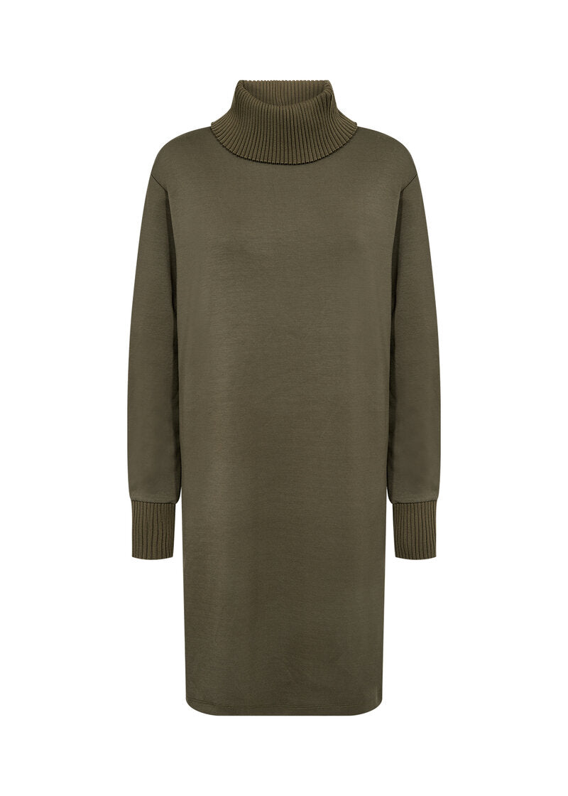 Banu 206 Klänning Dam Dark Olive Soyaconcept