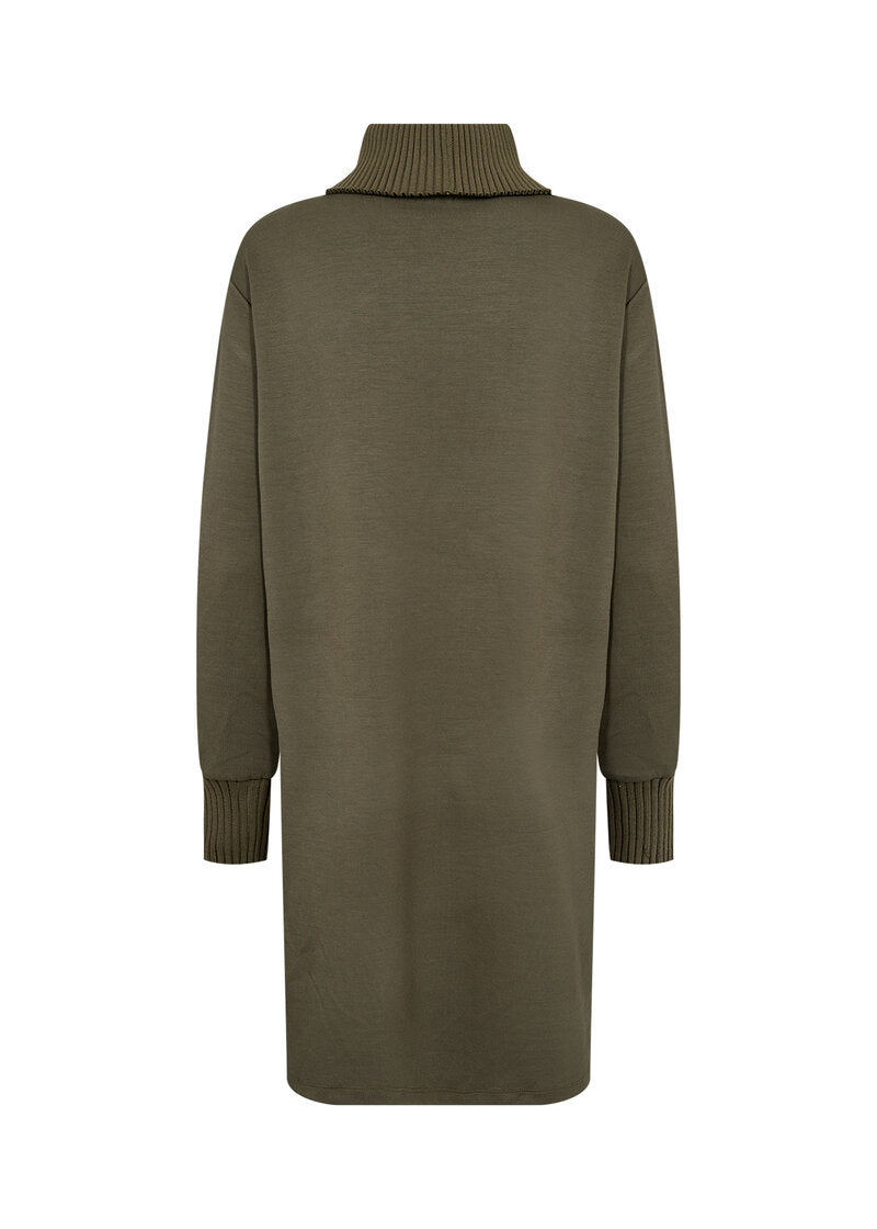 Banu 206 Klänning Dam Dark Olive Soyaconcept