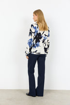 Leg 1 Blouse Women Navy Combi Soyaconcept