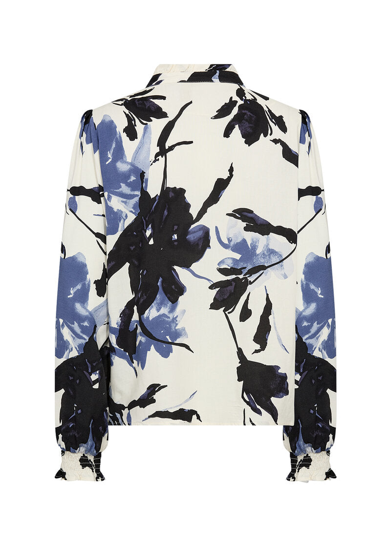 Leg 1 Blouse Women Navy Combi Soyaconcept