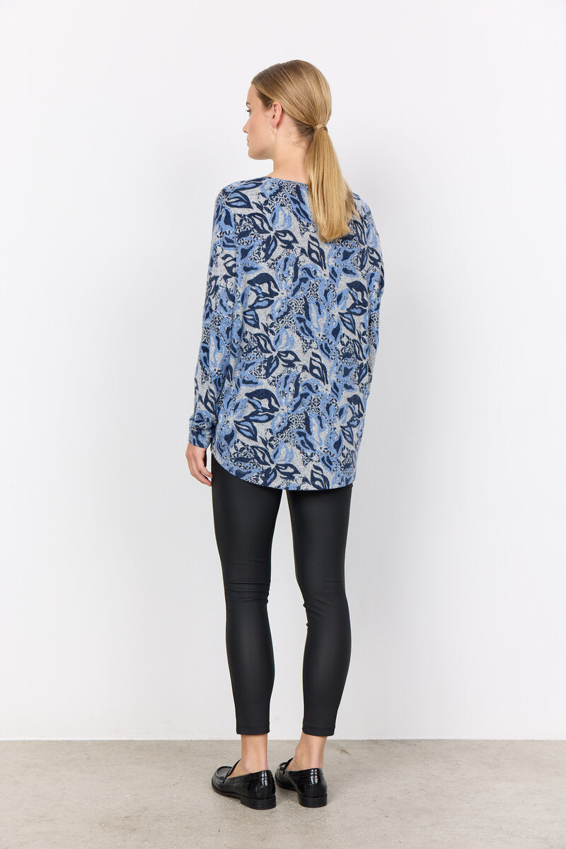 Biara 134 Sweater Women Air Blue Combi Soyaconcept