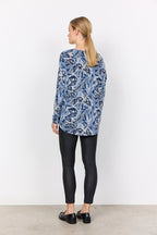 Biara 134 Sweater Women Air Blue Combi Soyaconcept