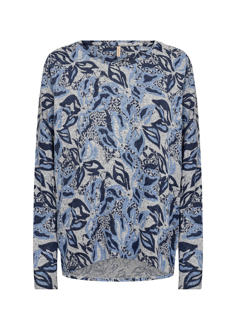 Biara 134 Sweater Women Air Blue Combi Soyaconcept