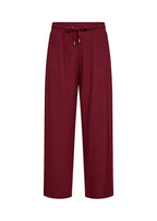 Biara 74 Byxa Dam Dark Red Melange Soyaconcept