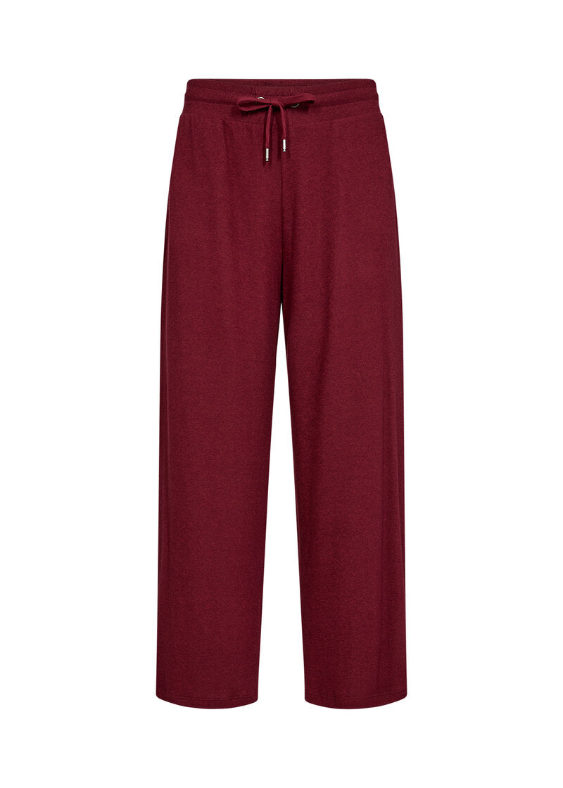 Biara 74 Byxa Dam Dark Red Melange Soyaconcept