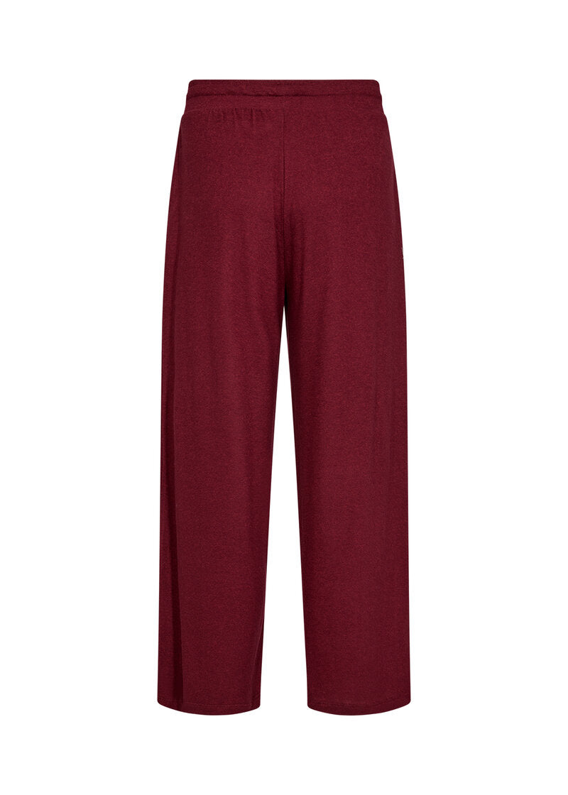 Biara 74 Byxa Dam Dark Red Melange Soyaconcept